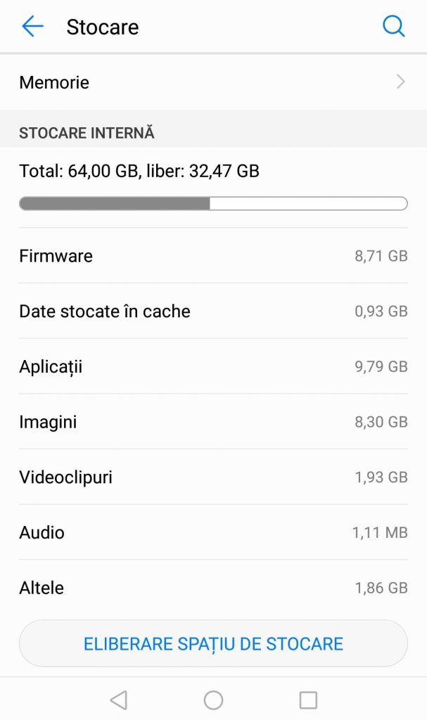 imbunatatire performanta Android memorie cache